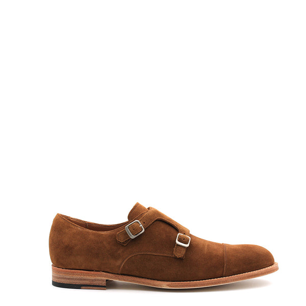 Lambesc Derbies Monk Strap Suede Leather Man